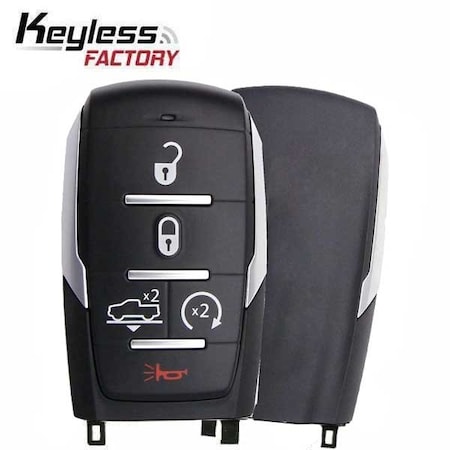 Keyless Factory 2019-2021 Ram 1500 Pickup / 5-Button Smart Key / PN68291690AE / OHT-4882056 / w/ Air Suspension / Si RSK-DDG-05AS
